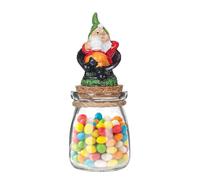 Biscottiera di Natale | Contenitore per biscotti Gnome | Barattoli trasparenti | Utensili da cucina a tema Gnomo e barattolo multiuso con 16x5x5 cm/6,3x1,97x1,97 pollici per buffet, caffè, farina