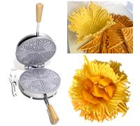 Biscottiera Elettrica Stampo Macchina per Ferratelle Cialde Waffel 600W