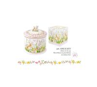 Biscottiera ermetica in porcellana Ø 14 cm , Collezione HAPPY EASTER