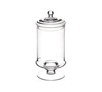 Biscottiera Potiche in vetro trasparente con coperchio cod.SB00651LU cm 33h diam.13,5 by Varotto & Co.