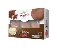 Biscottificio del Borgo Frollotto - Dolce Antica Merenda, 4 Count, Gianduia, Crema e Amarena, Cacao e Crema Vaniglia, Mandorla, Crema al Limone (Black Crema)