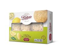 Biscottificio del Borgo Frollotto - Dolce Antica Merenda, 4 Count, Gianduia, Crema e Amarena, Cacao e Crema Vaniglia, Mandorla, Crema al Limone (Crema Limone)
