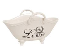 Biscottini Accessori per Il Bagno Portaoggetti in Porcellana, Portaoggetti per Doccia Contenitore portaoggetti a Forma di Vasca da Bagno retrò Forma Unica