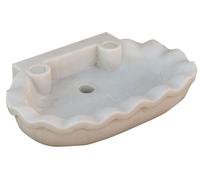 Biscottini Acquaio Marmo Bianco 58x39x13 Lavabo Lavandino Vasca Interni Esterni