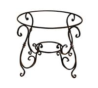 Biscottini Base per tavolo in Ferro 107,5x74,5x107,5cm | Tavolo ferro battuto giardino | Gambe tavolo in ferro battuto forgiato a mano | Base tavolo piano in Vetro