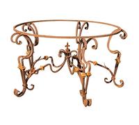 Biscottini Base per tavolo in Ferro 143x143x74 cm | Tavolo per esterno | Base tavolo anticata | Sruttura base tavolo | Base tavolo piano in Vetro