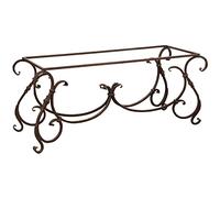 Biscottini Base per tavolo in Ferro 148x59x74 cm | Tavolo per esterno | Base tavolo anticata | Base tavolo piano in Vetro | Struttura tavolo