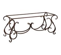 Biscottini Base per tavolo in Ferro 208x89x74 cm | Tavolo per esterno | Base tavolo anticata | Base tavolo piano in Vetro | Struttura tavolo