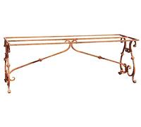 Biscottini Base per tavolo in Ferro, Tavolo ferro battuto giardino, Gambe tavolo in ferro battuto forgiato a mano, Base tavolo piano in Vetro