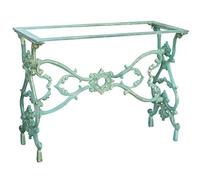 Biscottini Base per tavolo in ghisa 198x43x72 cm - Telaio Gambe tavolo Esterno - Base per Piano in Vetro - Struttura per tavolo da pranzo, scrivania, tavolini da esterno - Piedi tavolino Rettangolare