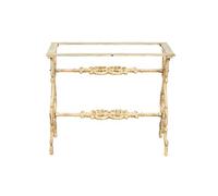 Biscottini Base per tavolo in Ghisa 85x42x70 cm | Tavolo per esterno | Base tavolo anticata | Base tavolo esterno e interno | Base tavolo piano in Vetro