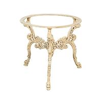 Biscottini Base per tavolo in Ghisa L80,5xPR80,5xH71,5 - Tavolo ferro battuto giardino - Base tavolo finitura anticata - Base tavolo piano in Vetro - Base tavolo esterno e interno