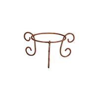 Biscottini Base Portavasi in Ferro Battuto 40x40x19 CM