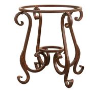 Biscottini Base Tavolo Ferro Battuto Artigianale D62xH59 Robusta Piani Pesanti