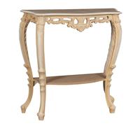 Biscottini Biscottini Consolle Legno Grezzo 87x33x87 Arredo Ingresso Soggiorno Made in