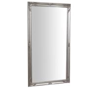 Biscottini Biscottini Specchiera da Parete 72x4x132 Legno Cornice Argento Anticato