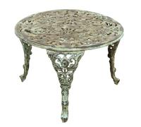 Biscottini Biscottini Tavolino Fumo Ghisa Anticata Robusto D62 H41 Arredo Interno Esterno