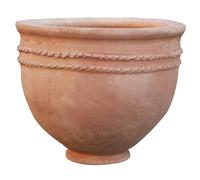 Biscottini Biscottini Vaso Ciotola Orcio Terracotta Marocco Fatto a Mano 65x55 Artigianale