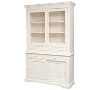 Biscottini Buffet mobile soggiorno 225x50x142 cm | Credenza cucina alta | Credenza legno massello