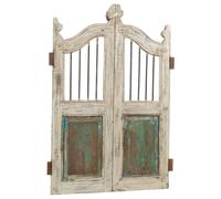 Biscottini Cancello in legno massello e ferro, da interno e da esterno Molto solido robusto