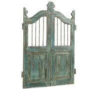 Biscottini Cancello in legno massello e ferro, da interno e da esterno Molto solido robusto