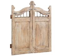 Biscottini Cancello in legno massello e ferro, da interno e da esterno Molto solido robusto