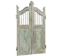 Biscottini Cancello in legno massello e ferro, da interno e da esterno Molto solido robusto