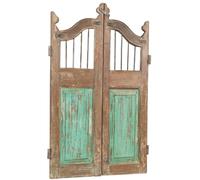 Biscottini Cancello in legno massello e ferro, da interno e da esterno Molto solido robusto