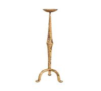 Biscottini candelabro Antico in Ferro battuto 18,5x18,5x46,5 cm - Candelabro da Terra Finitura - Candeliere Shabby - Accessori Vintage casa arredo