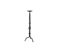 Biscottini candelabro antico in ferro battuto 64x19,5x19,5 | Candelabro da terra e da tavolo Nero | Candelabri shabby per interni ed esterni | Accessori vintage casa arredo