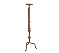 Biscottini candeliere in ferro 64x19x19 cm | Portacandele ferro | Candelabri antichi Made in Italy | Candelabri Shabby | Candelabro da terra