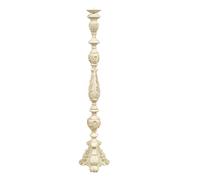 Biscottini CANDELIERE IN LEGNO FINITURA BIANCA ANTICATA MADE IN ITALY dimensioni lunghezza