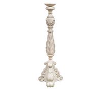 Biscottini CANDELIERE IN LEGNO FINITURA BIANCA ANTICATA MADE IN ITALY dimensioni lunghezza