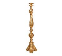 Biscottini CANDELIERE IN LEGNO FINITURA FOGLIA ORO ANTICATA MADE IN ITALY dimensioni