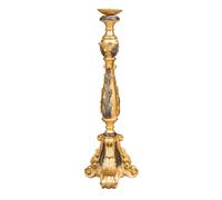 Biscottini CANDELIERE IN LEGNO FINITURA FOGLIA ORO ANTICATO E NERO MADE IN ITALY Offerta