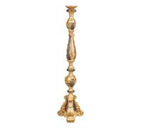 Biscottini CANDELIERE IN LEGNO FINITURA FOGLIA ORO ANTICATO E NERO MADE IN ITALY Offerta
