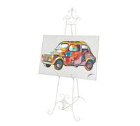BISCOTTINI Cavalletto Pittura Porta Quadri Da pavimento 150x53x96 - Cavalletto in Ferro - Cavalletto Espositore Pubblicitario da Terra - Portamenu Ristorante - Cavalletto pittore Supporto per Lavagne