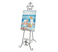 Biscottini Cavalletto Pittura Porta Quadri Da pavimento - Espositore Pubblicitario in Ferro 152x54x97 - Portamenu Ristorante - Supporto Lavagne Terra - Cavalletto pittore - Leggio Porta Menu