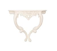 Biscottini Console barocco 72x62x26 cm Made in Italy | Consolle ingresso barocco | Consolle ingresso artigianale | Mobile ingresso bianco