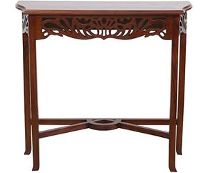 Biscottini Console ingresso - Comodino vintage soggiorno 80x27x75 cm - Comodino camera da letto legno - Tavolino alto - Tavolino Retrò - Tavolini ingresso stretto e alto