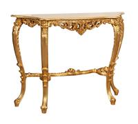 Biscottini CONSOLLE IN FINITURA FOGLIA ORO ANTICATO MADE IN ITALY dimensioni lunghezza