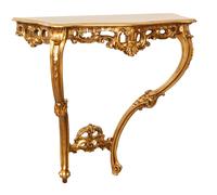 Biscottini CONSOLLE IN LEGNO FINITURA FOGLIA ORO ANTICATO MADE IN ITALY dimensioni