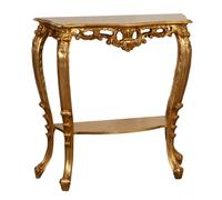 Biscottini CONSOLLE IN LEGNO FINITURA FOGLIA ORO ANTICATO MADE IN ITALY dimensioni