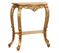 Biscottini Consolle Legno Biscottini Foglia Oro Antic Decoro Classico Italiano 80x27x87