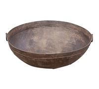 Biscottini Contenitore in Ferro 115x38x115 cm Adatto Come braciere da Giardino | Particolare fioriera da Esterno Grande