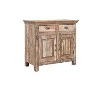 Biscottini Credenza Cucina e Soggiorno 84x41x74 cm | Madia Cucina in Legno Riciclato | Credenza Soggiorno Legno Grezzo Anticato