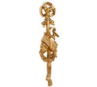 Biscottini - Fregio In Legno - L20xPR3,5xH72 Cm - Arredamento Casa - Foglia Oro Anticato - Decorazioni Da Parete In Legno