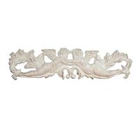 Biscottini Fregio Legno 85x20 cm Made in Italy | Fregi per mobili e pareti | Fregi in Legno Decorativi per mobili e pareti con Finitura Anticata