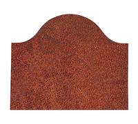 Biscottini Frontone con Stemma 80x2x65 cm | Piastra per Camino Funzionale e Decorativa | Frontone Camino in ghisa