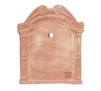 Biscottini Frontone per Fontana da Giardino Esterno L37xPR3xH47 - Arredo Giardino in Terracotta Toscana - Frontone per Fontana da Giardino - Giardino Arredo Esterno Made in Italy